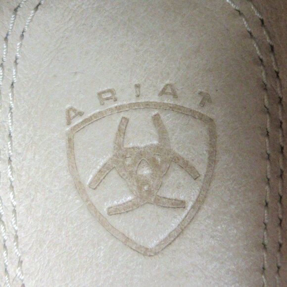 ARIAT Croc Embossed Brown Leather Ankle Boots Womens Sz 8.5 Shoes 17425 Bootie - Picture 8 of 12